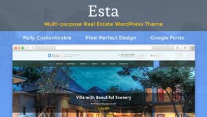 Esta Responsive Real Estate Property Rent & Sale Company & Agent WordPress Theme