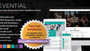 Evential - One Page Responsive Event WordPress Theme