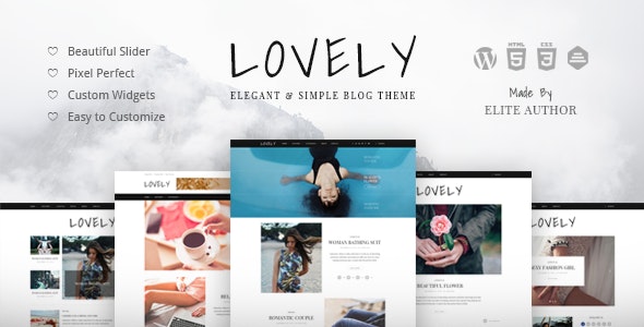 Lovely - Elegant & Simple Blog Theme