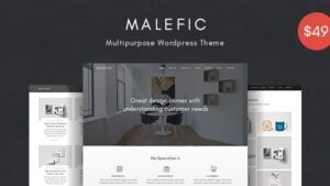 Malefic Multipurpose One Page Responsive WordPress Theme