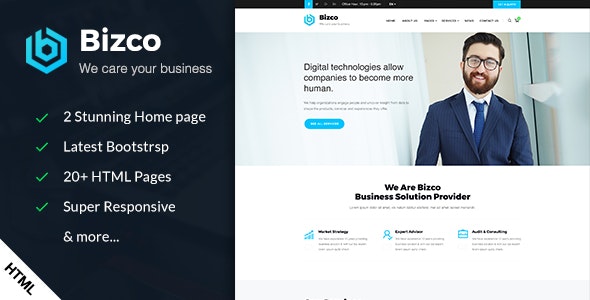 Bizco Business & Corporate HTML Template