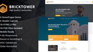 Bricktower Construction and Building Company HTML5 Template
