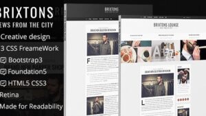 Brixton Minimal And Personal HTML Blog Template