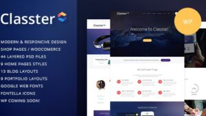 Classter A Colorful Multi-Purpose WordPress Theme