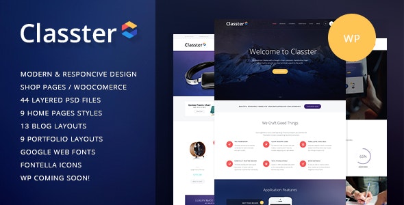 Classter A Colorful Multi-Purpose WordPress Theme