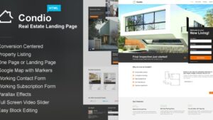Condio Real Estate Landing Page