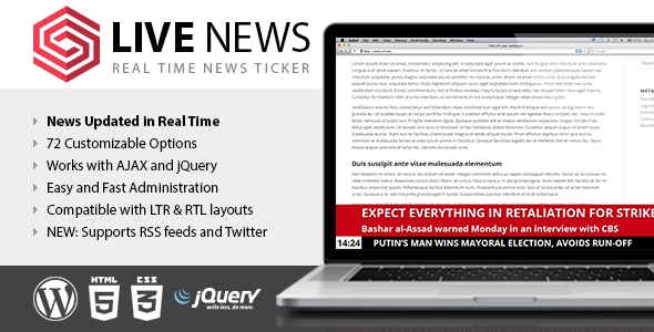 Live News Real Time News Ticker