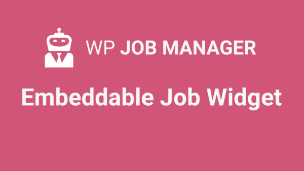 WP Job Manager Embeddable Job Widget