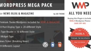 WP Mega Pack for New, Blog and Magazine All you need