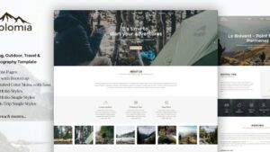 Dolomia Hiking Outdoor Mountain Guide HTML Template