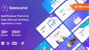 Saasland MultiPurpose WordPress Theme for Startup