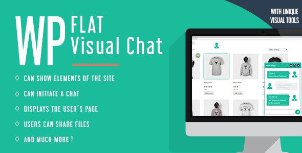 WP Flat Visual Chat Live Chat & Remote View for Wordpress