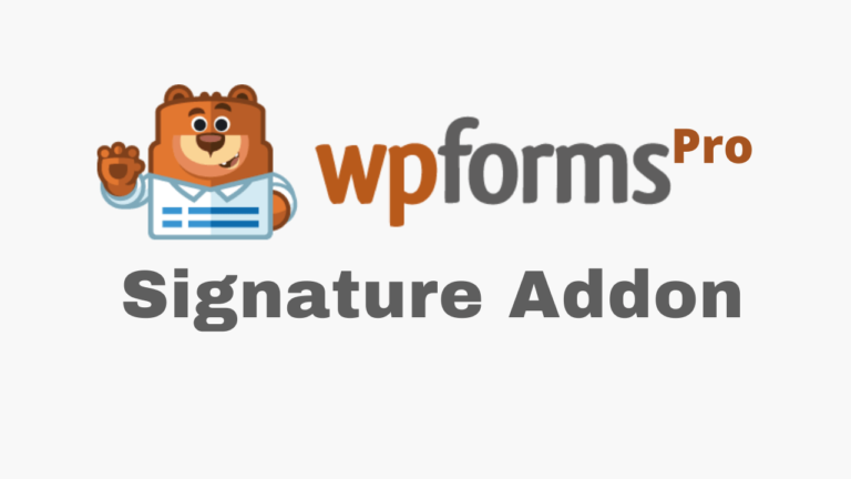 WPForms Signature Addon