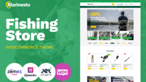 Marinesto Fishing ECommerce Classic Elementor WooCommerce Theme