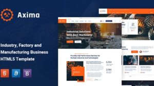 Axima Factory and Industry HTML5 Template
