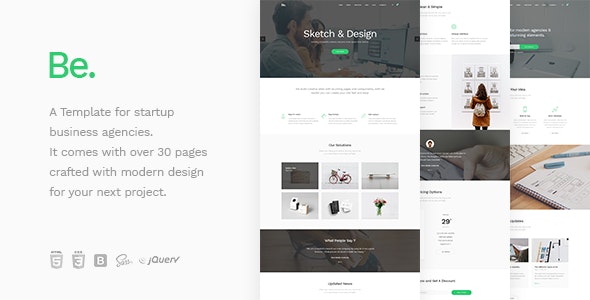 Be Startup Business HTML Template
