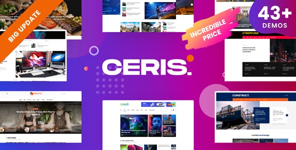 Ceris Magazine & Blog WordPress Theme