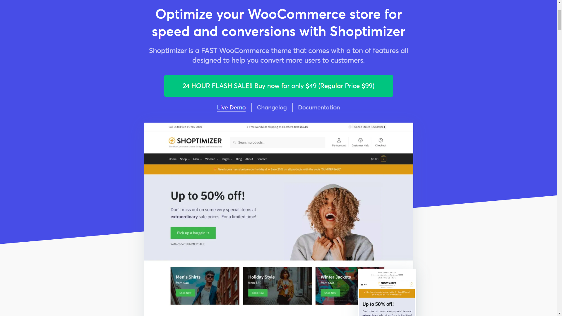 Shoptimizer The Fastest WooCommerce Theme