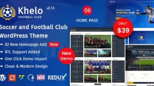 Khelo Soccer & Sports WordPress Theme