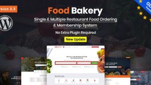 FoodBakery Delivery Restaurant Directory WordPress Theme