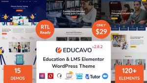 Educavo Online Courses & Education WordPress Theme