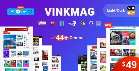 Vinkmag AMP Newspaper Magazine WordPress Theme